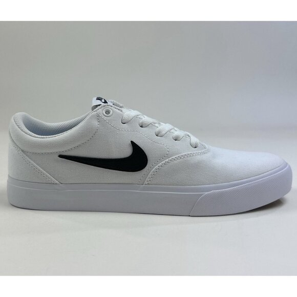 Nike SB Charge Canvas Mens 8.5 White Skateboarding Shoes Sneakers CD6279-101 - Picture 1 of 11